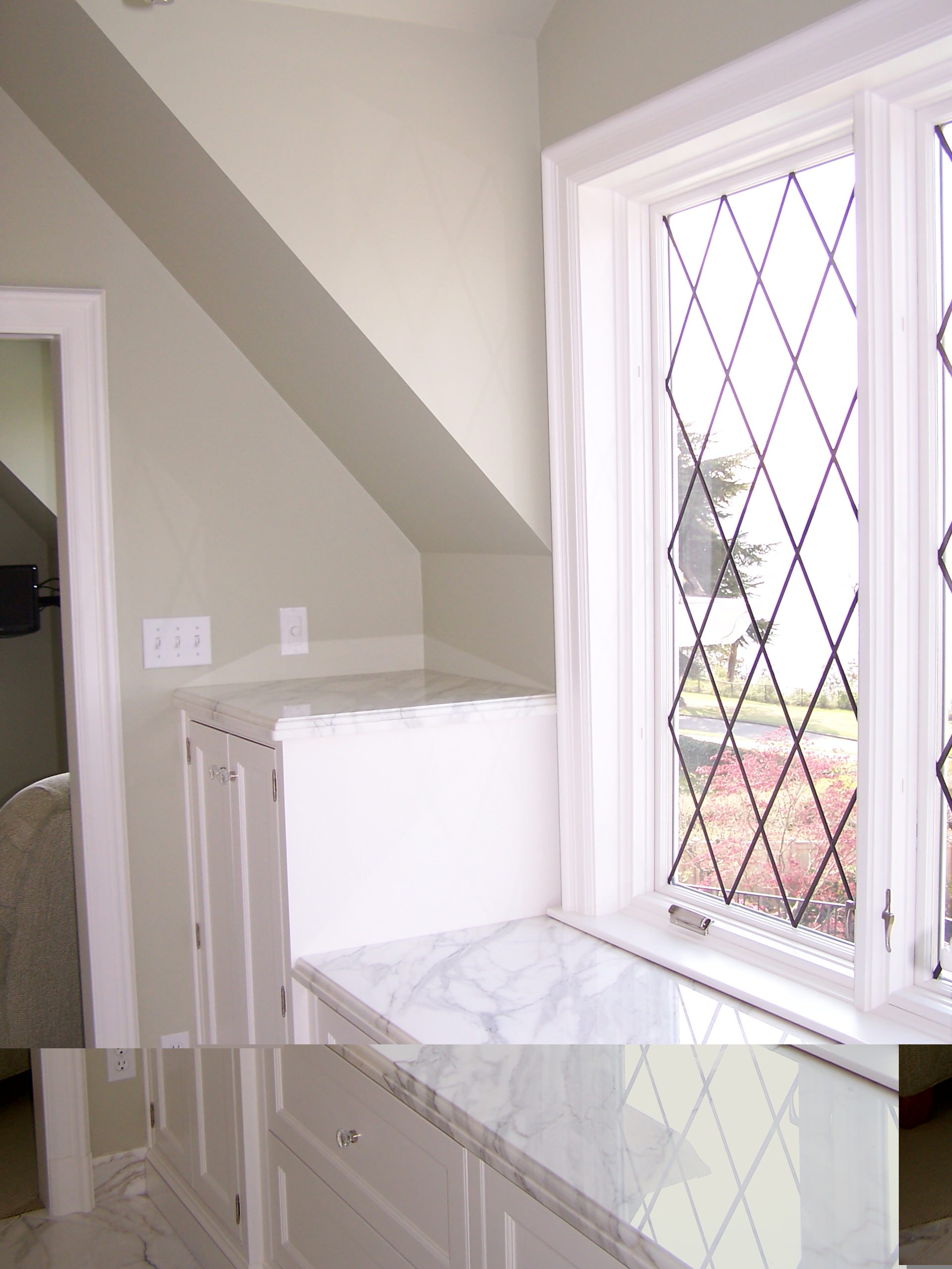 Interior windows and bathrooms