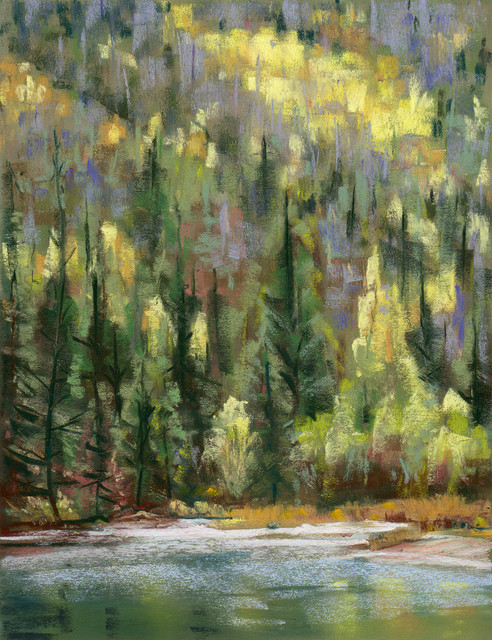 Framed Original Landscape Art, "Guanella Pass"
