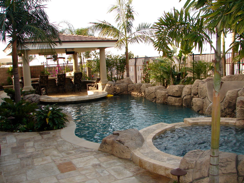 Tuscan pool photo in Orange County
