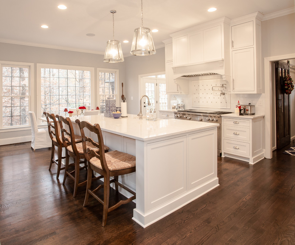 Inspiration for a large transitional kitchen remodel in Atlanta