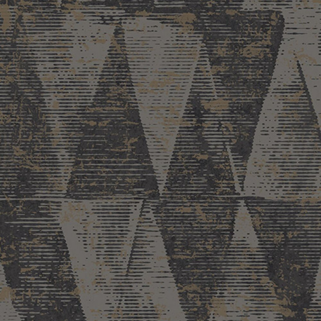 Stamped Triangles Wallpaper, Double Roll - Contemporary - Wallpaper