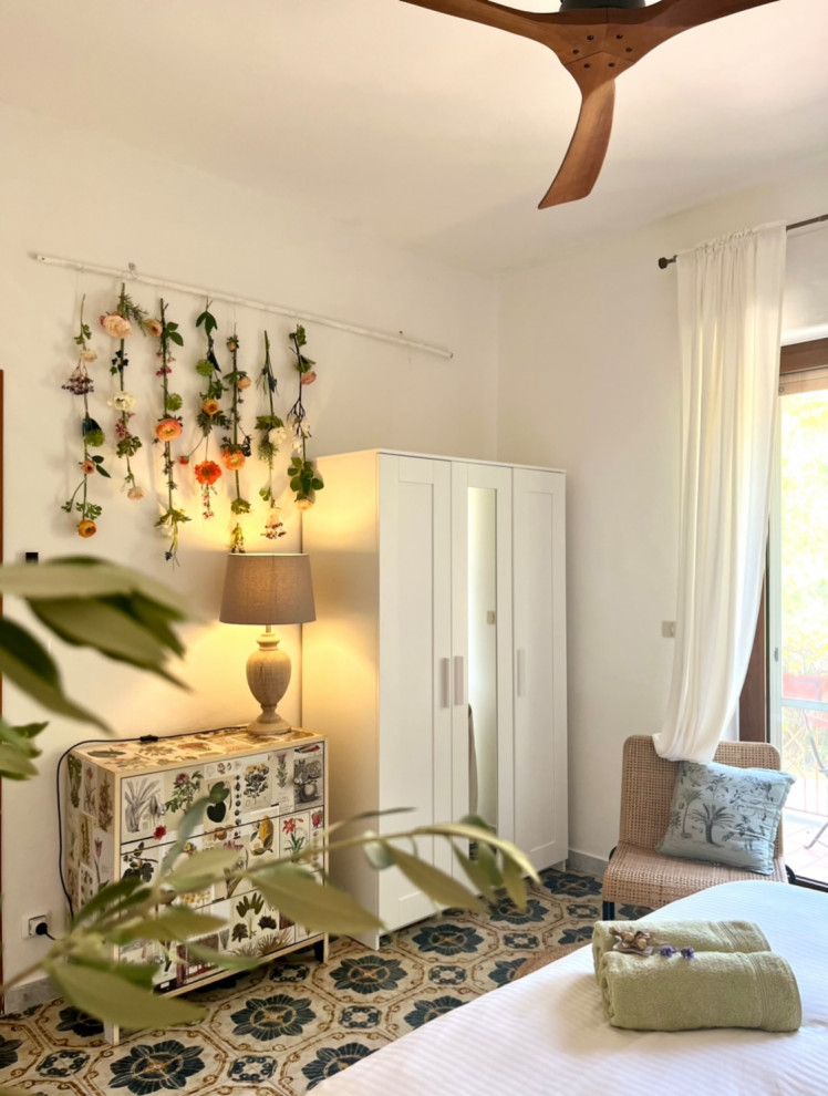 Foto di una camera da letto mediterranea