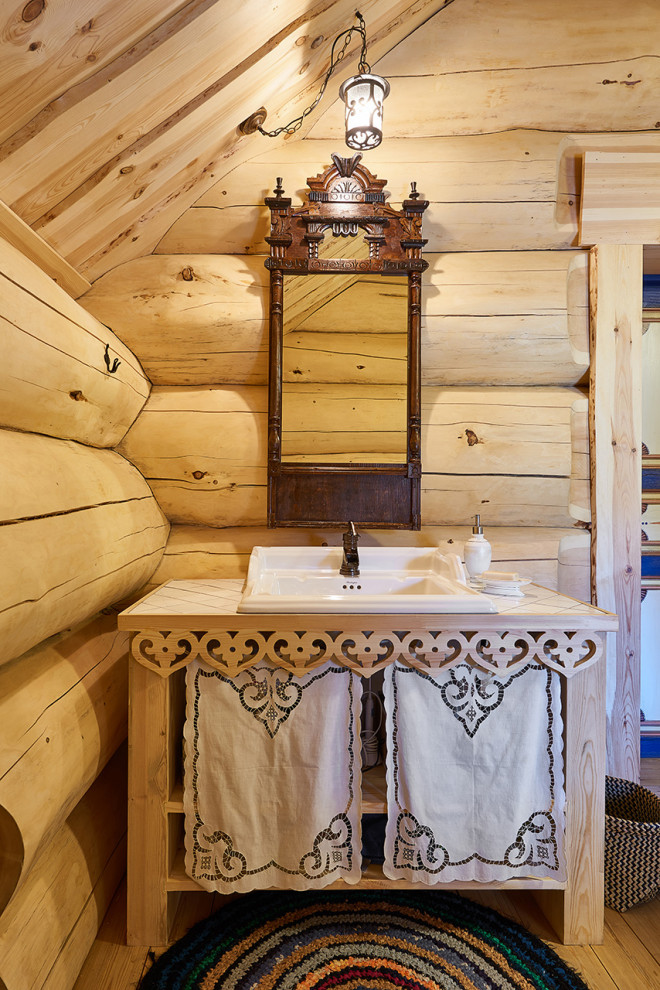 Интерьер деревянного дома в русском стиле