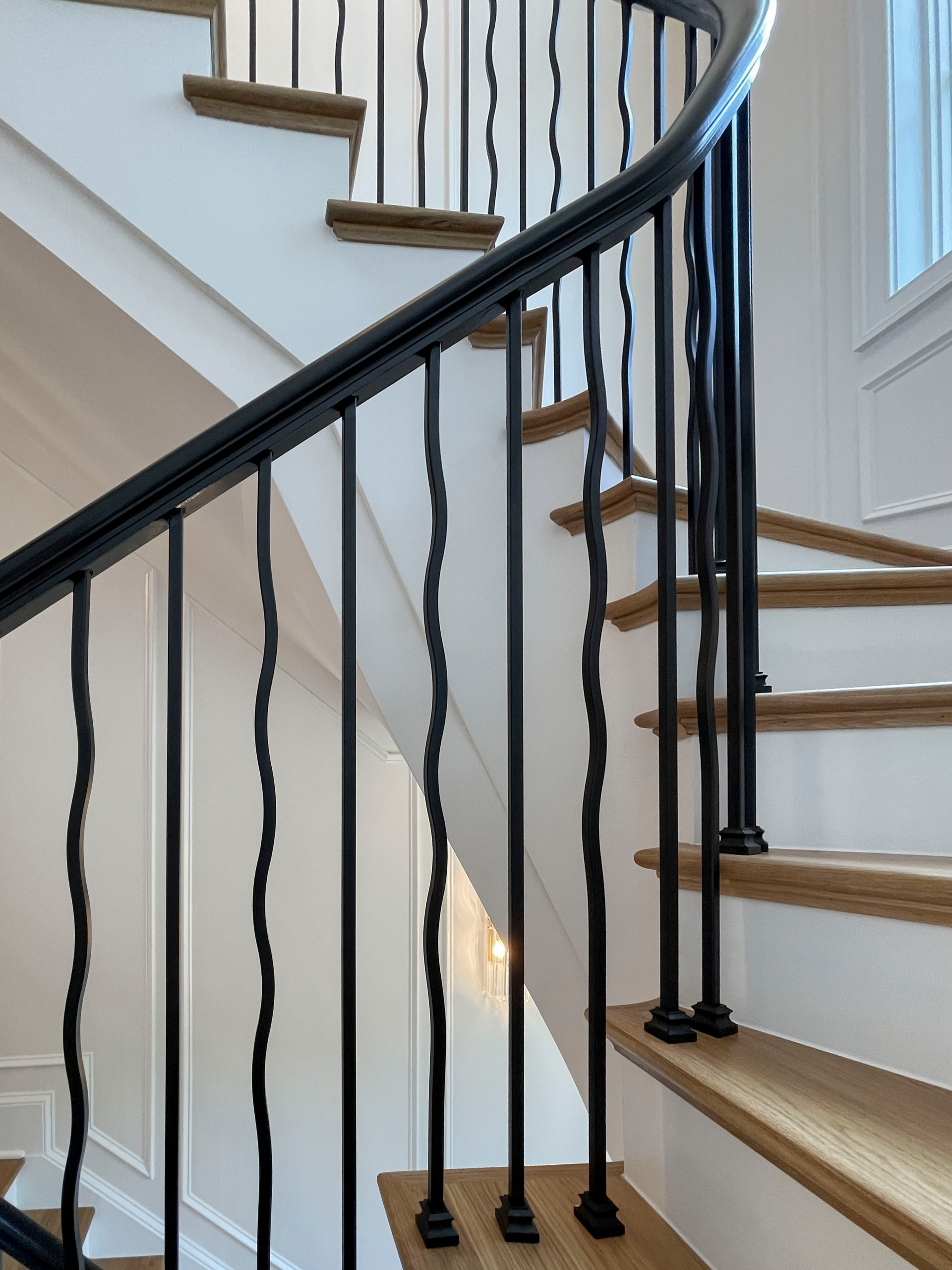 106_Modern Balustrade System Meets Traditional Winding Stairs, Aldie VA  20105