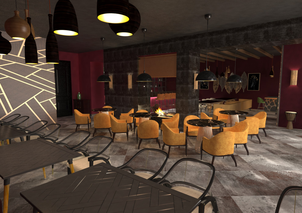 Проект кафе "Вечер в Саванне"