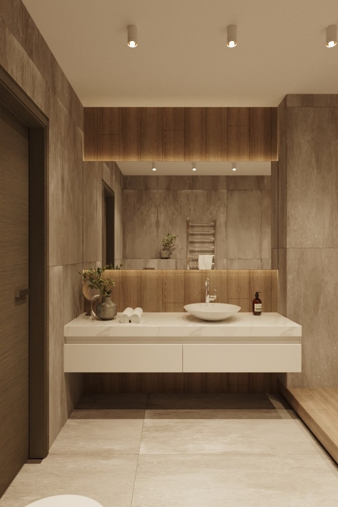 Дизайн - проект двухуровневой 4 к.кв 100 м2 в ЖК "Изумрудный"