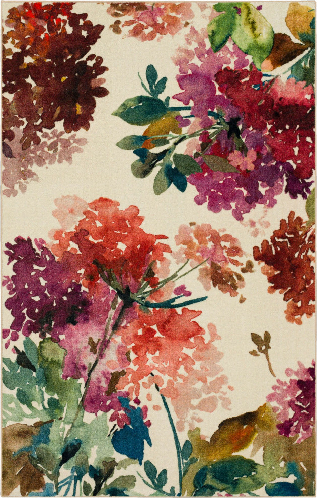 Mohawk Home Watercolor Garden Multi 5' x 8' Area Rug, 8' x 10