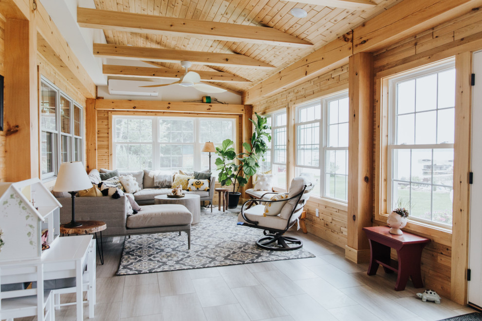 Lake Bellaire Modern Farmhouse - Farmhouse - Sunroom - Other - by ...
