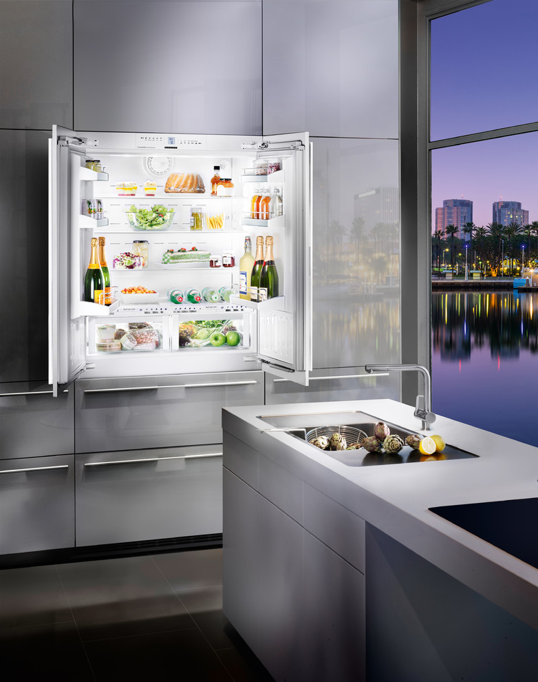 Inspiration for a contemporary kitchen remodel in Miami