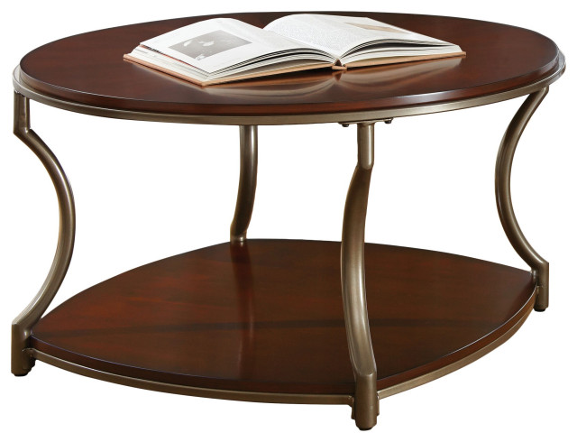 Miles Round Cocktail Table Transitional Coffee Tables By Steve Silver Houzz