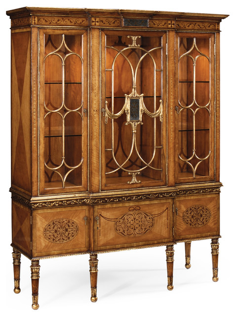 Satinwood Display Cabinet