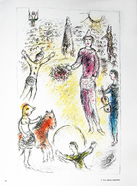 Marc Chagall, Les Clowns Musiciens, 1981, Artwork