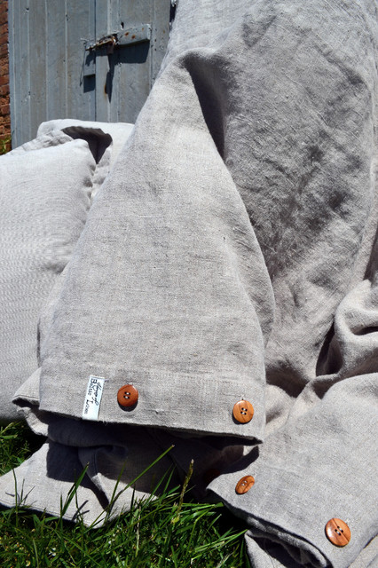 Natural Rustic Rough Heavy Weight Linen Duvet Cover / All sizes