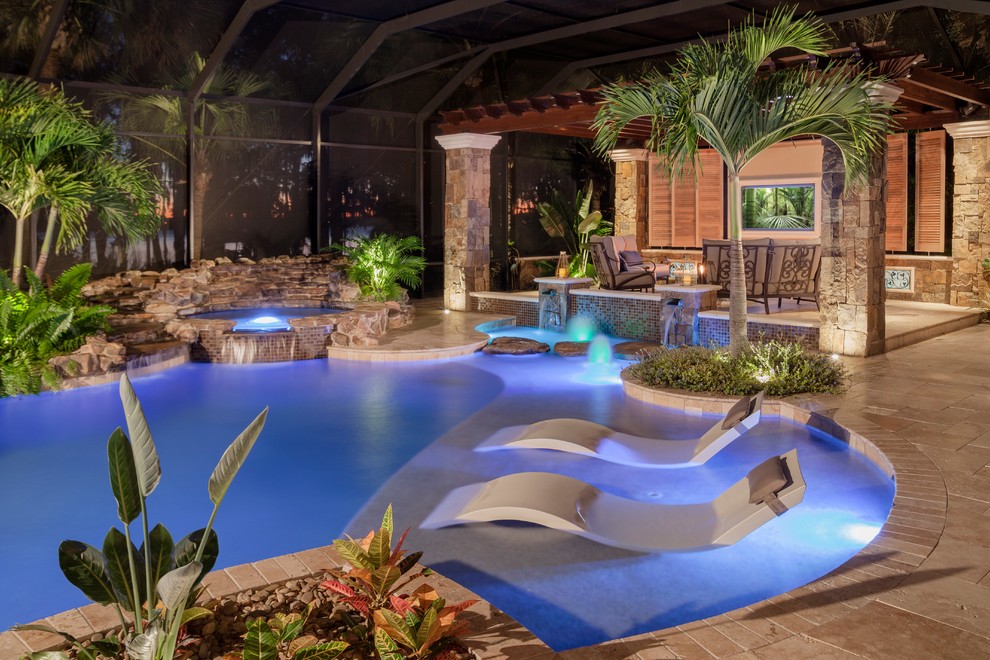 Elegant by Nature - Rustic - Pool - Tampa - by Ryan Hughes Design