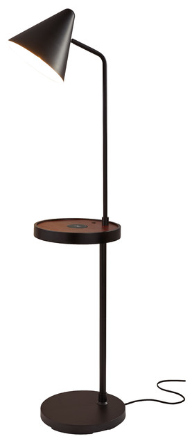 Oliver Adessocharge Task Shelf Floor, Wireless Floor Lamps