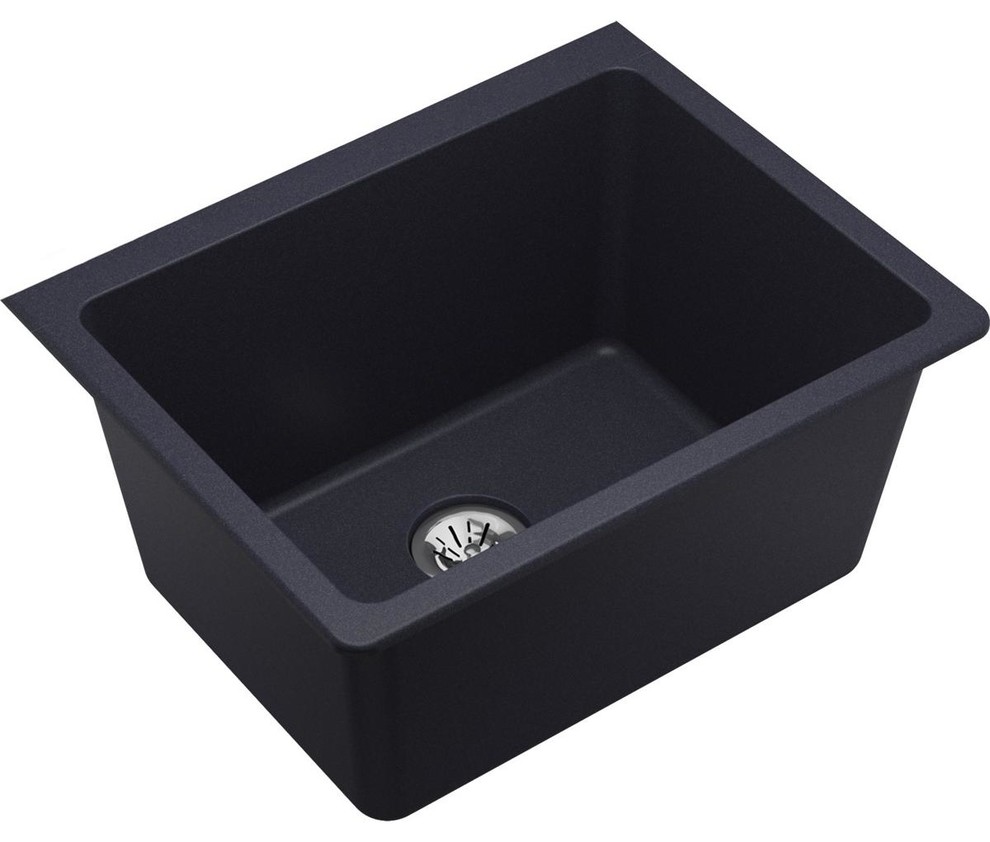 Elkay Quartz Classic Undermount Laundry Sink, Perfect Drain