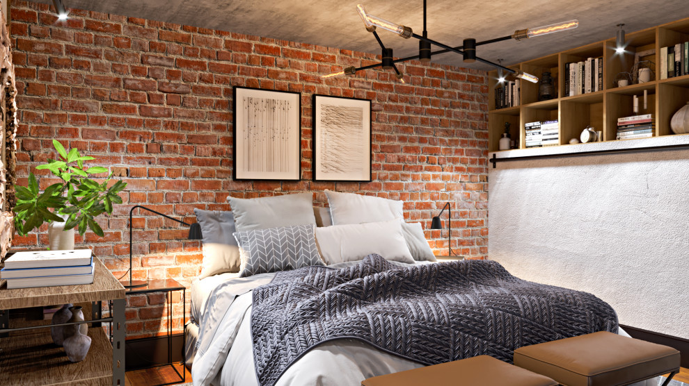 Спальня, антресольный этаж