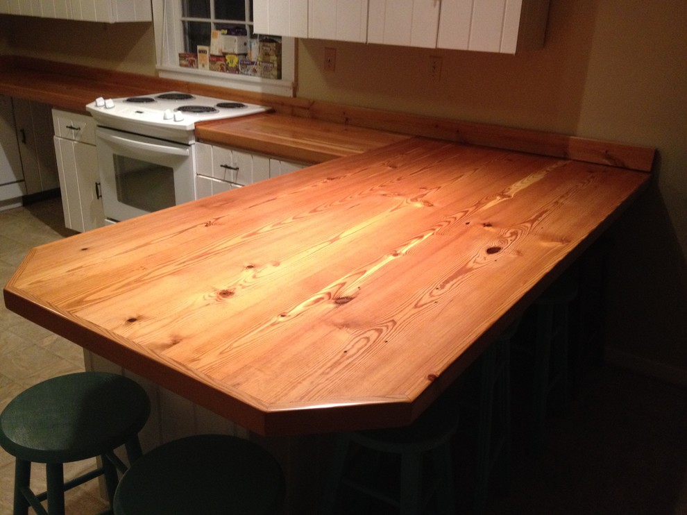 Heart Pine Countertops Kitchen Miami By Seale Quality
