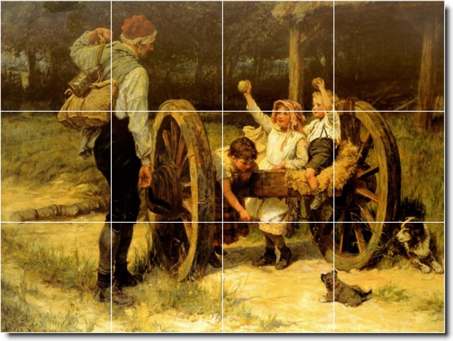 Frederick Morgan Country Painting Ceramic Tile Mural #141, 24