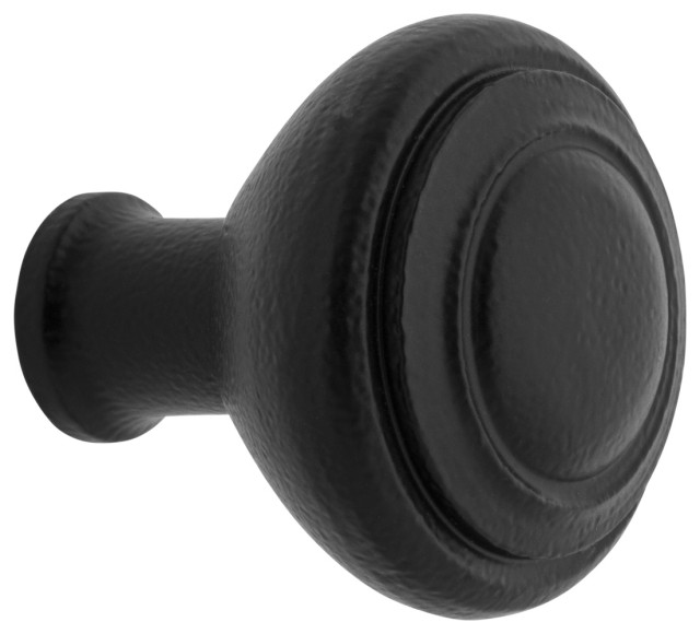 Ageless Iron Turret Knob Transitional And Drawer