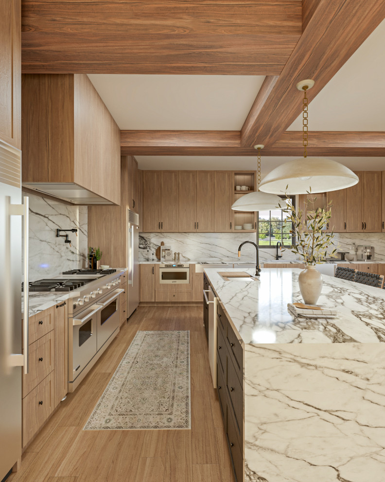 Paonazzo Marble Kitchen