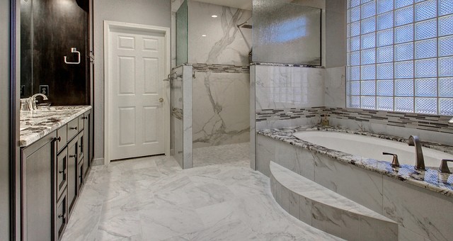 Bold & Classy contemporary-bathroom