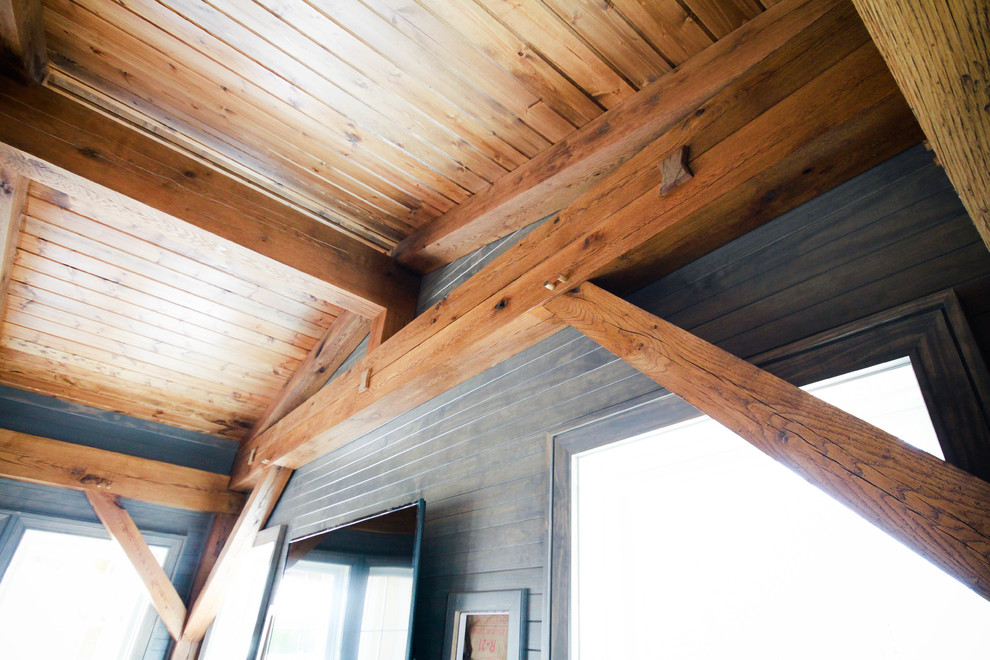 Timber Frame House Addition on Ridge Road