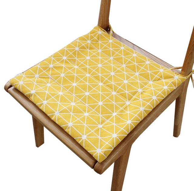 Modern Chair Protector Pad, 2-Piece, Yellow