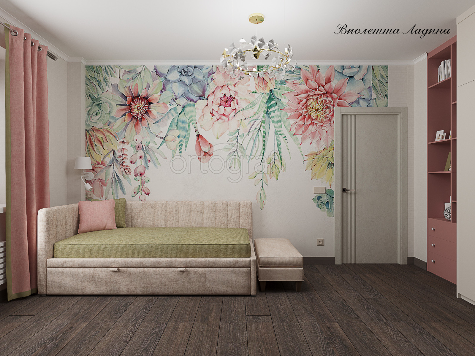 Большая квартира с воспоминаниями о путешествиях.