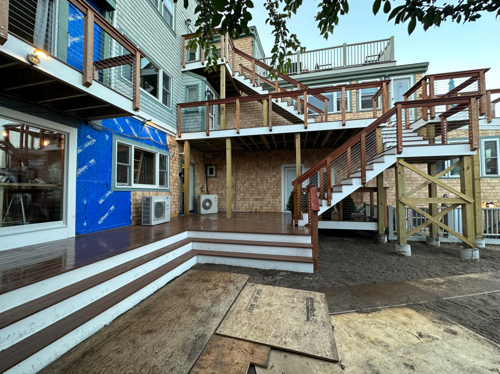 Provincetown Commerical Deck Project (3 stories, Juliett deck,roof deck)