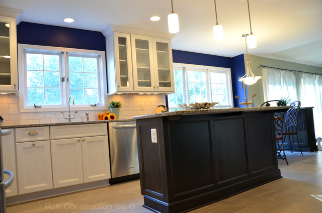 Blue and White Kitchen contemporary-kitchen
