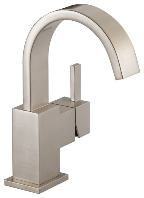 Delta Vero Single Handle Bathroom Faucet, Stainless, 553LF-SS