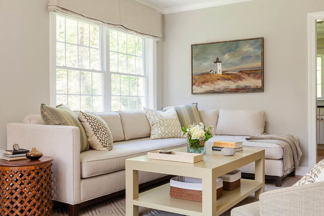 Simply Taupe - Transitional - Living Room - Boston - by Jeanne Finnerty ...