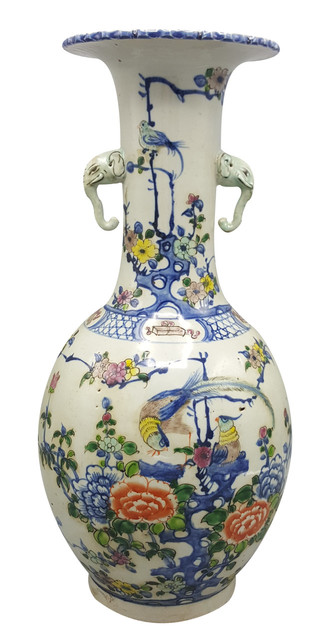 Details about   Chinese Porcelain Vase with Stork 