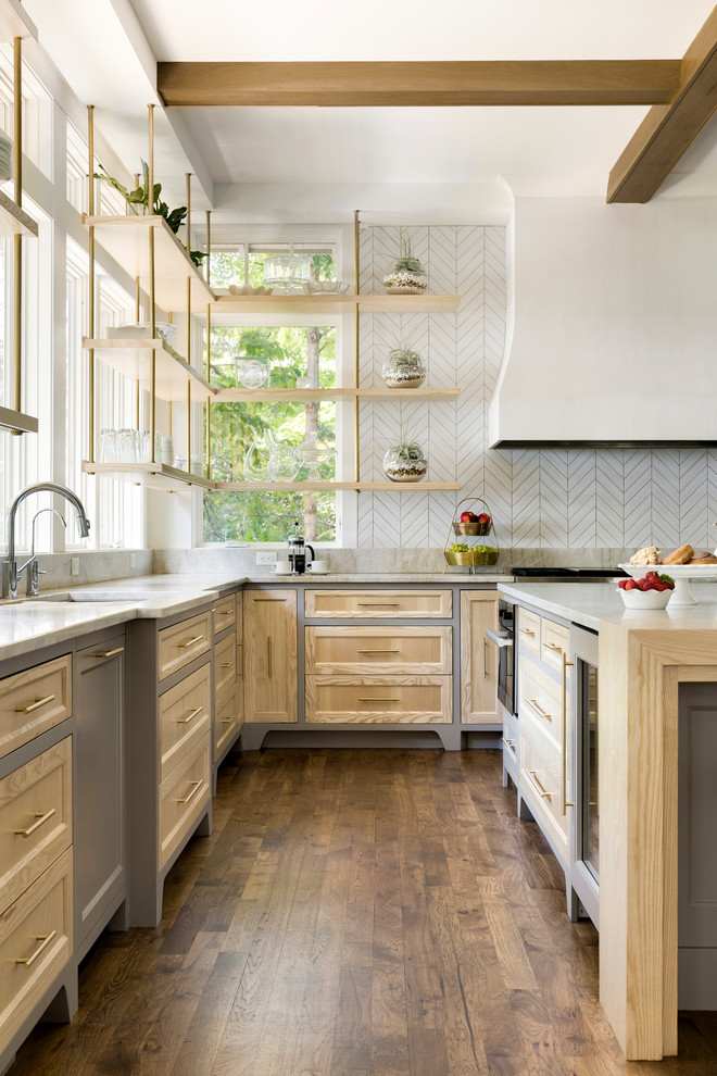 Example of a cottage kitchen design in Minneapolis