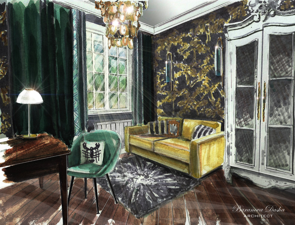 Проект таунхауса в Новой Москве площадью 300 кв м. В процессе реализации