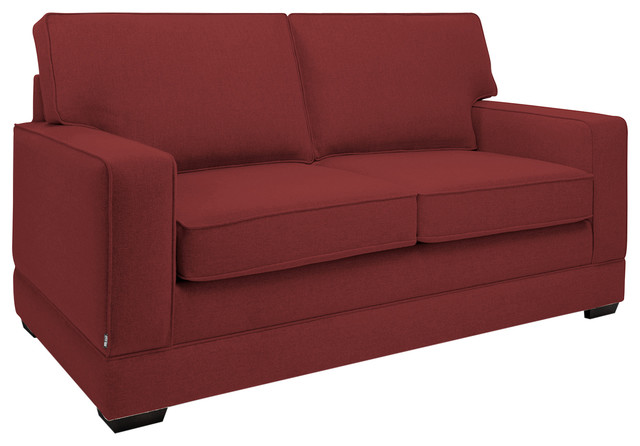 Modern Pocket Sprung Sofa Bed Contemporary Beds By Jay Be Modern Pocket Sprung Sofa Bed Cranberry Red