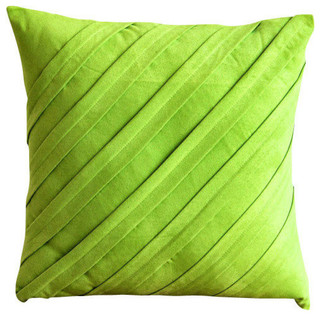 lime green throws and cushions