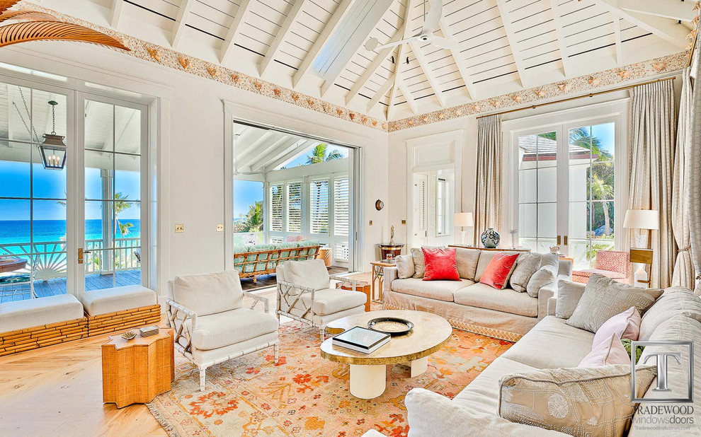 Beach House, Harbour Island, Bahamas - Tropical - Living Room - Toronto