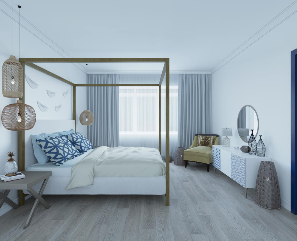 Дизайн интерьера спальни в апартаментах