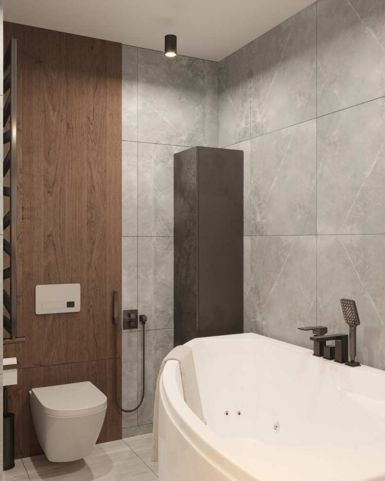 Кухня-гостиная и ванная на Комендантском проспекте