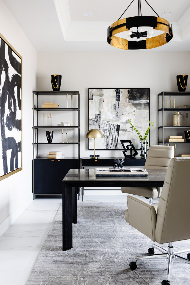 Chic Showhouse - Contemporary - Home Office - Tampa - by LMG Design ...