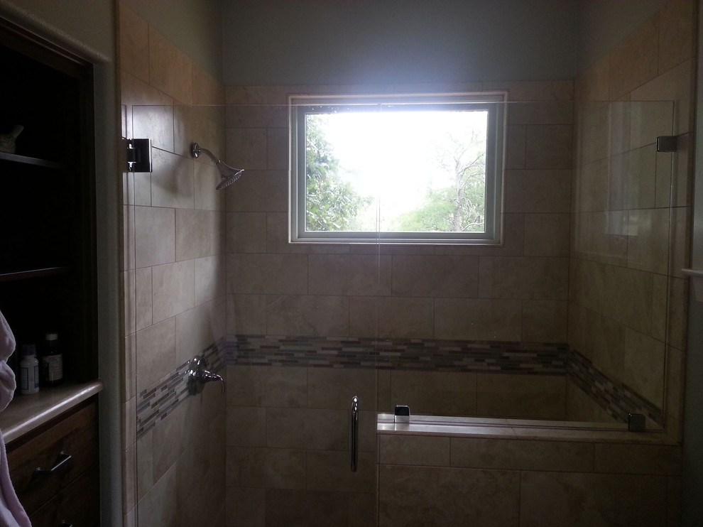 Tub to Shower Conversions Transitional Bathroom Austin by Shawn