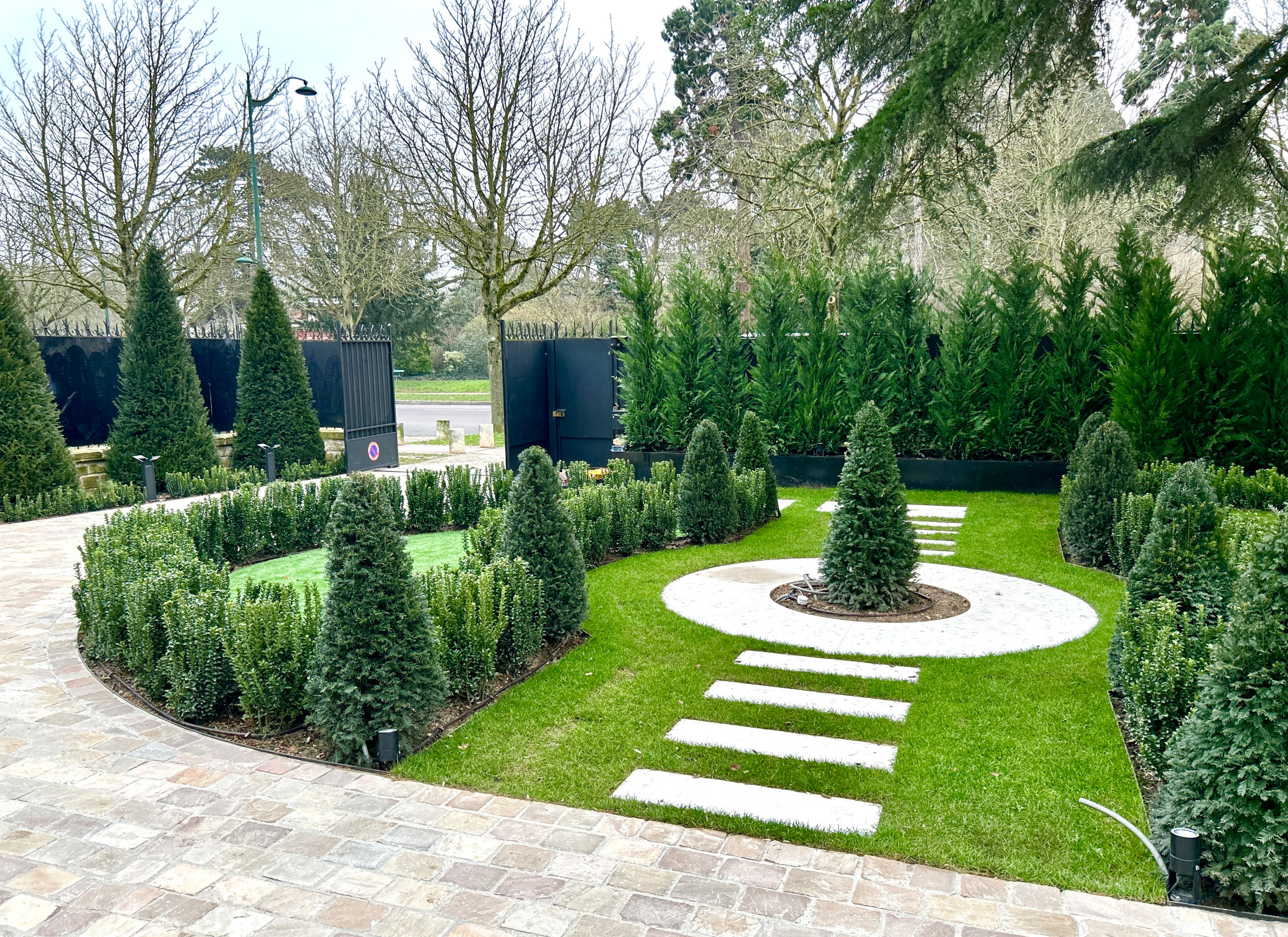 Jardin structuré à la française