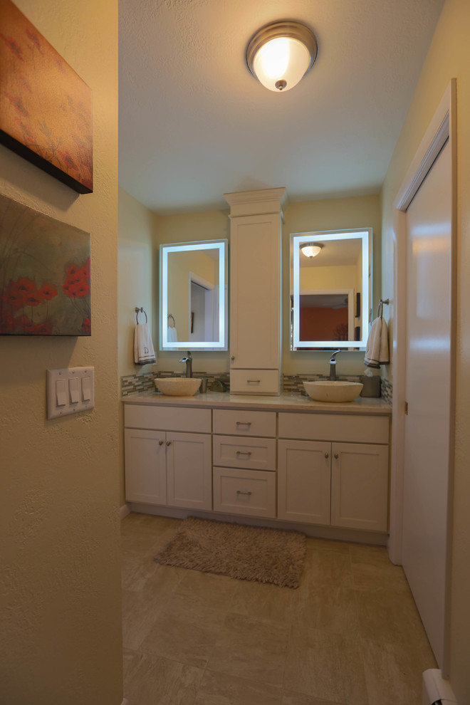 This is an example of a transitional bathroom in Denver.