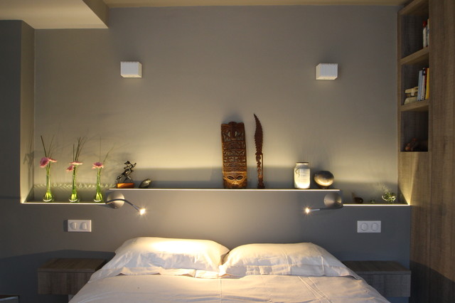 FENETRE SUR PARIS modern-schlafzimmer