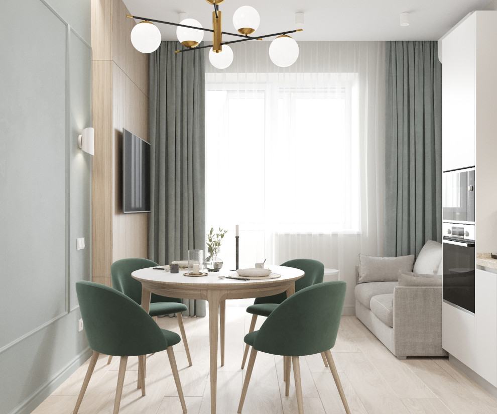 Кухня-гостиная в ЖК Аристократ