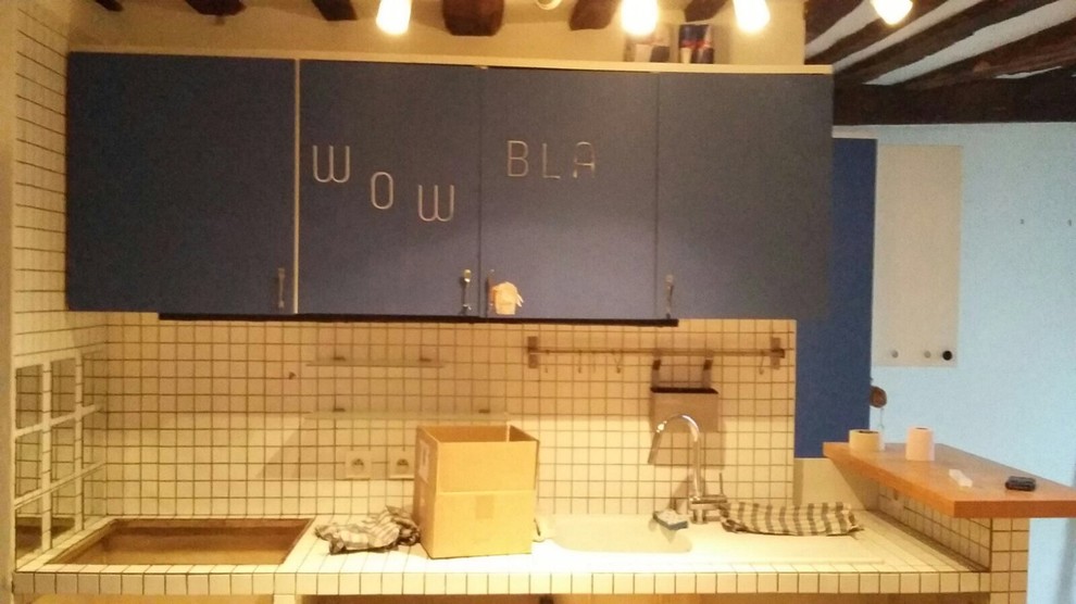 Renovation de la Salle de douche et cuisine pour ce studio parisien