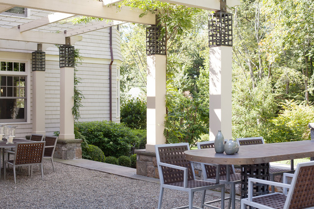 Darien Artful Landscape contemporary-courtyard