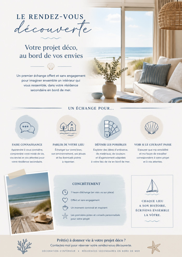 rendez vous découverte décoration intérieur Morbihan et cote atlantique